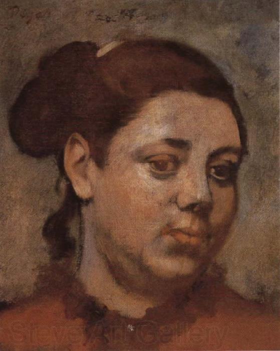 Edgar Degas Head of a Woman Spain oil painting art